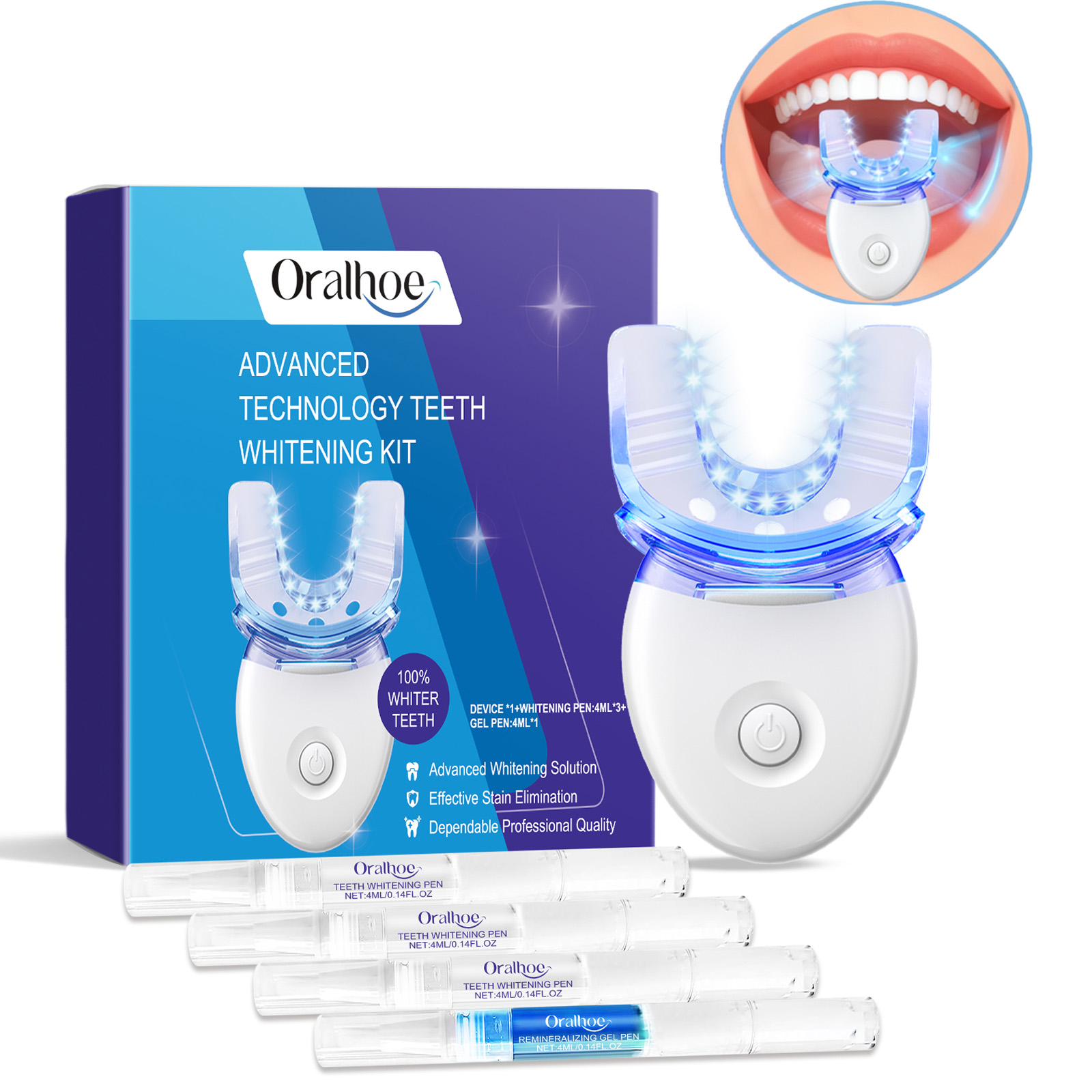 Teeth Whitening Near Me - Профессиональный комплект светодиодных ламп для отбеливания